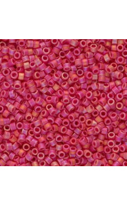 Miyuki delica Beads 11/0 - Matted opaque red ab DB-874